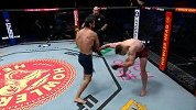 后手重击+组合拳 昆兰首回合47秒赢下比赛