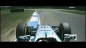 F1-14赛季-德国站排位赛：汉密尔顿刹车失灵撞车回放-花絮