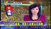 山东威海天降冰雹 大小如鸡蛋-6月10日