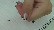 美甲-打造超可爱熊猫指甲