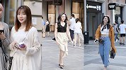 武汉街拍，第9秒的小姐姐感觉是男女都会喜欢的长相，好惊艳啊！