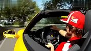 赛车手阿隆索试驾法拉利458 Spider