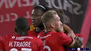 第18分钟雷恩球员乌努进球 雷恩1-0昂热