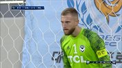 第9分钟大邱球员埃德加·席尔瓦点球进球 大邱1-0墨尔本胜利