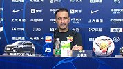 上港赛后新闻发布会 佩雷拉：满意队员表现 没有防好永昌的反击