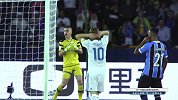 克罗斯右路任意球传中 水爷+瓦拉内双卫冲顶无果