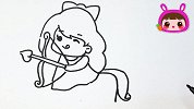 十二星座之射手座 儿童简笔画 可爱卡通人物