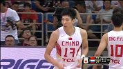 中国男篮-15年-中欧男篮对抗赛：周琦篮下单打 自投自抢补扣得手-花絮