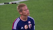 亚洲杯-15年-小组赛-D组-第3轮-第90分钟射门 日本队本田圭佑击中门柱-花絮