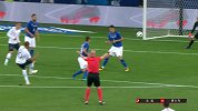 法国双子星默契配合 登贝莱回传姆巴佩直接起脚打飞