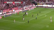上半场补时第1分钟斯图加特球员卡斯特罗进球 斯图加特1-0沃尔夫斯堡