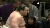 相扑比赛史上最倒霉的裁判！