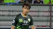 全北最后时刻险些破门 李同国头球攻门偏出
