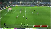 绝杀！B席左路送精妙传中 阿圭罗冲顶头球破门