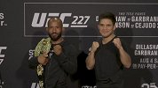 UFC-18年-UFC227媒体日对视环节 TJ和科迪冷眼相对暗藏杀气-专题