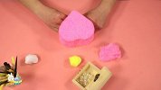 儿童手工大全珍珠泥制作心形珠宝首饰盒 雪花泥粘土制作教程DIY手工创意制作