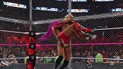 WWE-18年-地狱牢笼2016：班克斯VS夏洛特-单场