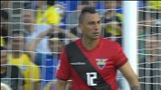 美洲杯-16年-小组赛-B组-第1轮-第8分钟射门 巴西射门被门将扑出-花絮