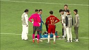 中甲再现断腿惨剧！梅县大将左腿骨折被救护车抬走