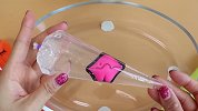把裱花袋里的史莱姆、小零件混合，无硼砂，成品美哒哒