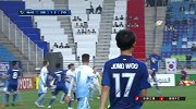 金钟佑任意球精准制导 朴勇金头球太正被门将没收