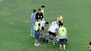 中国足协杯-17赛季-淘汰赛-14决赛次回合-第75分钟花絮 张煜东与谢鹏飞拼抢倒地 申鑫悍将被担架抬出场-花絮