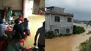 湖南江华县突降暴雨已致5人失联 有村民在积水中办酒席