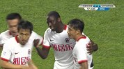 穆伦加梅开二度扳平 陈洋兴奋挥拳庆祝