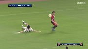 第45分钟鹿岛鹿角球员远藤康射门