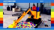 儿童挖掘机视频表演