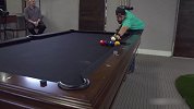 三球混玩新时尚！台球桌上霸气投篮+冰球杆一杆四发全中