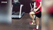 技术如何？李学鹏健身房内颠网球