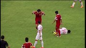 中国足协杯-14赛季-淘汰赛-第3轮-武汉宏兴队5号饶尧铲人犯规得到本场比赛第一张黄牌-花絮