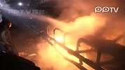 （热点PP拍客）实拍大型煤炭原料厂突发大火耗时3小时扑灭
