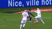 法甲-1314赛季-联赛-第16轮-尼斯后卫失误，摩纳哥奥坎波斯抢断后轻松晃过守门员推射空门-花絮