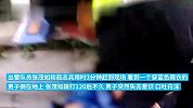 男子突发疾病倒在地上，出警队员心肺复苏救回一命