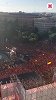 西班牙夺冠游行庆祝开始，丰收女神广场人山人海等待冠军到来