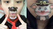 可爱！90后美女脸部作画“神模仿”各种角色走红