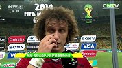 世界杯-14年-淘汰赛-1/4决赛-赛后大卫路易斯接受采访：和德国的比赛会是世界级的比赛-花絮
