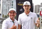 "上岸"了！宁泽涛帅气现身墨尔本总统杯 拜师潘政琮苦练高尔夫