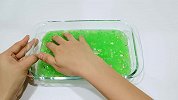 DIY史莱姆：5个绿色系起泡胶，还有古风小美女配饰，解压
