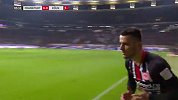 第6分钟法兰克福球员马丁·欣特雷格进球 法兰克福1-0科隆