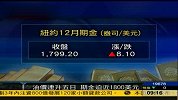 油价连升五日 期金逼近1800美元