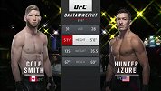UFC格斗之夜176副赛：亨特-阿祖尔VS科尔-史密斯