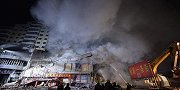 银川市一在建工地发生火灾 消防员到场前火已被扑灭