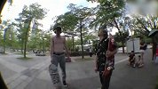 Theeve Trucks滑板队员深圳街头展示炫酷技巧  经典Spot和新建地形应有尽有