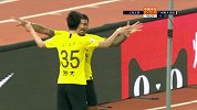 恒大庆祝基情满满！暴力鸟梅开二度遭李学鹏强吻