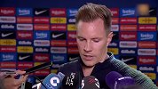 特尔施特根：团队很重要 荣幸成为巴萨队长