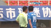 胡兆军进攻中作用明显 积极跑动插上远射稍稍偏出