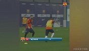 名场面！昔日内马尔训练场 晃懵梅西一条龙破门